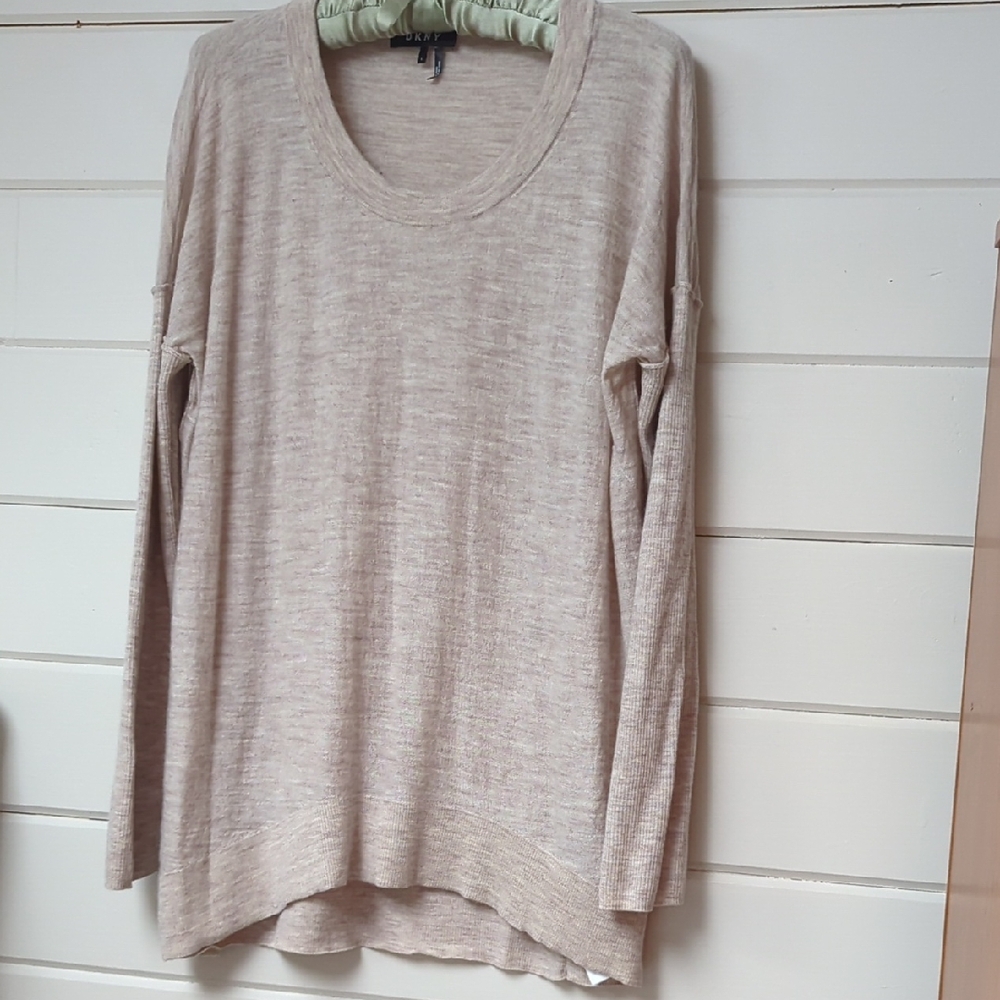 DKNY Cream Women's Sweater 100% merino wool